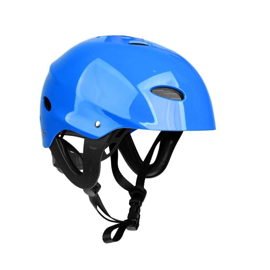 Safety Protector Helmet 11 Breathing Holes for Water Sports Kayak Canoe Surf Paddleboard: Blue