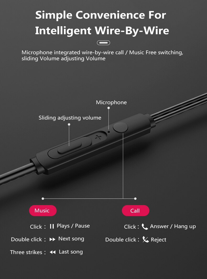Écouteurs intra-auriculaires filaires avec micro, 3.5mm, stéréo, suppression du bruit, casque d'écoute pour Sport, musique, pour téléphone portable Xiaomi Huawei