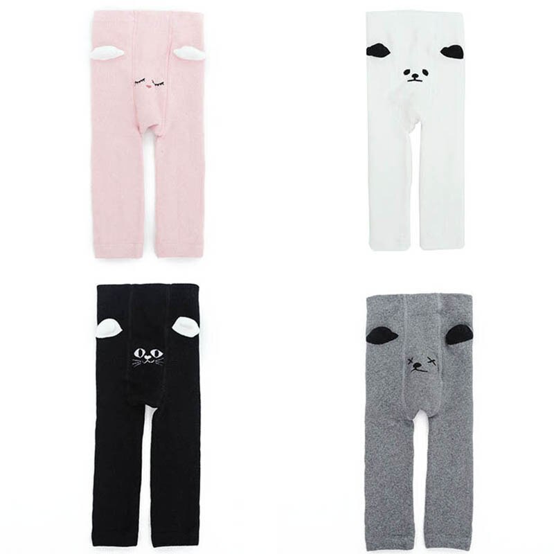 Automne hiver tricoté bébé collants dessin animé mignon enfants collants épaissir infantile garçons filles collants pantalons