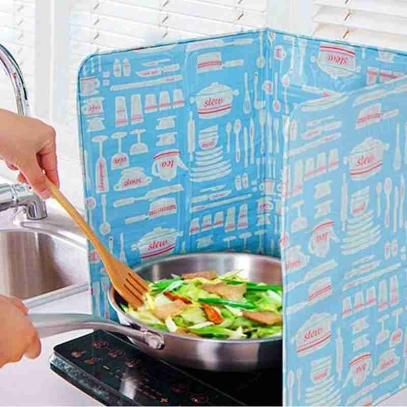 Kitchen Tools Splash Guard Proof Baffle Plate Gas Stove Foil Insulate Oil Plate Screens Cooking Oil Splash Splatter Alumini R9V6