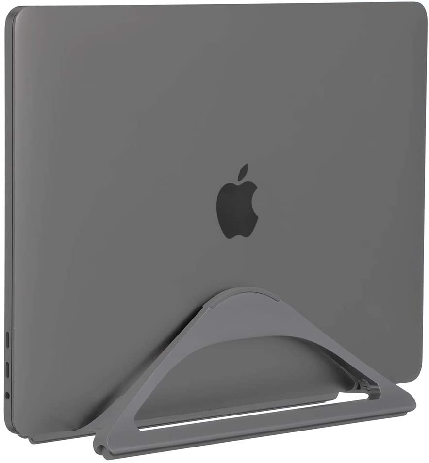 Space-Saving Vertical Desktop Stand for MacBook Air/Pro 16 13 15, iPad Pro 12.9, Chromebook and 11 to 17-inch Laptop