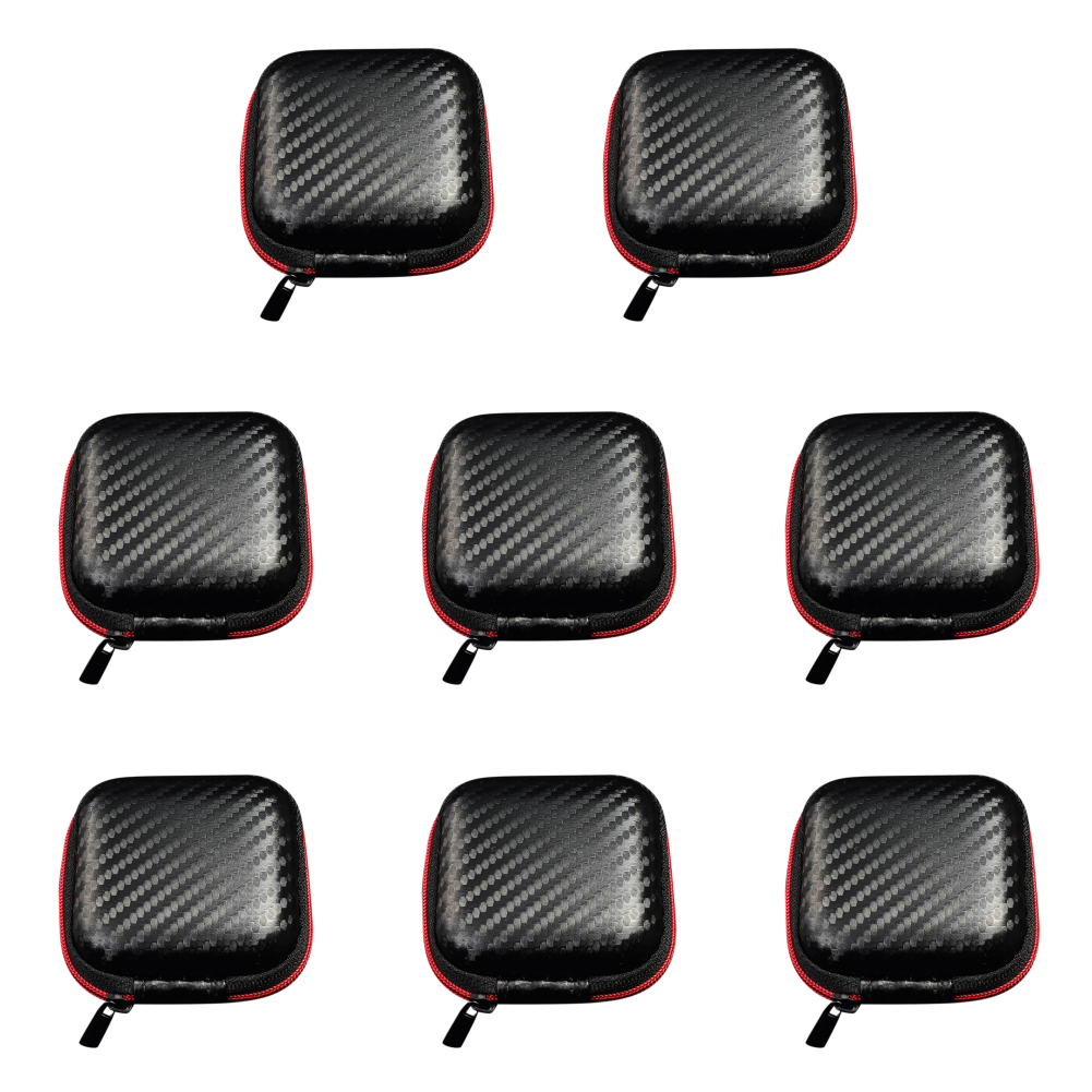 10-1PCS Hard EVA Oortelefoon Oplaadkabel Opbergtas Anti-Druk Anti-val Headset Datakabel houder Tas voor KZ QKZ Headset: YELLOW