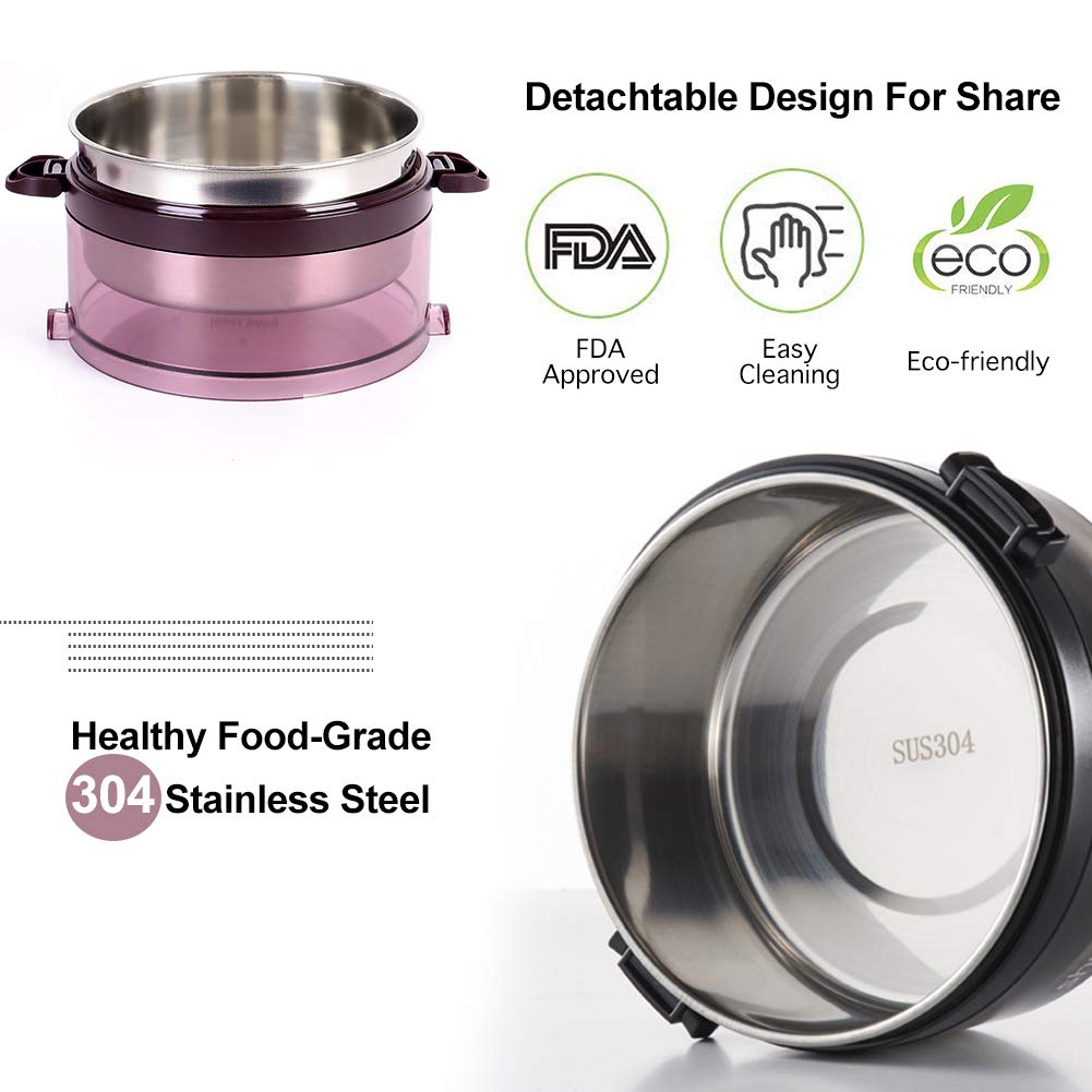 Portable Thermal Lunch Box Microwave Stainless Steel Japanese Thermos Lunch Box Bento Boxes Leakproof Food Container Lunchbox