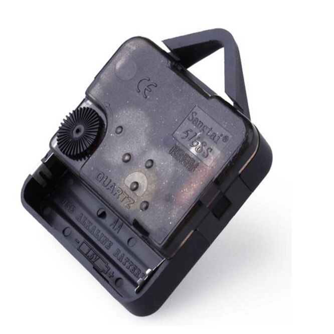15 mm JustYit kwarts uurwerk vervanging mechanische klok wijzers, wandklokmechanisme voor doe-het-zelf klok, klok reparatie accessoire (zwart