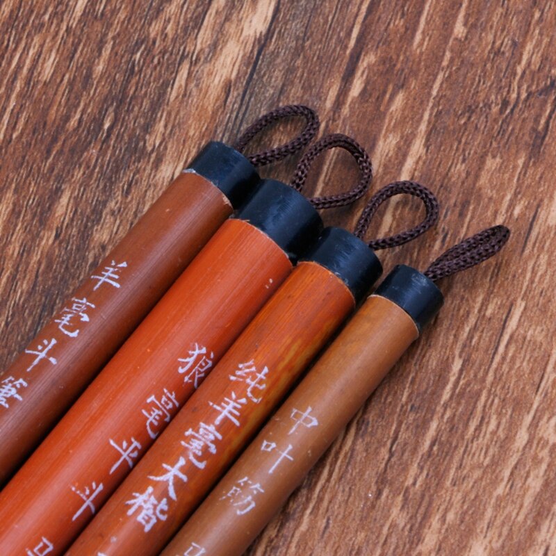 4 Stuks Chinese Schilderij Borstels Kunstenaar Tekening Borstel Voor Aquarel Borstel
