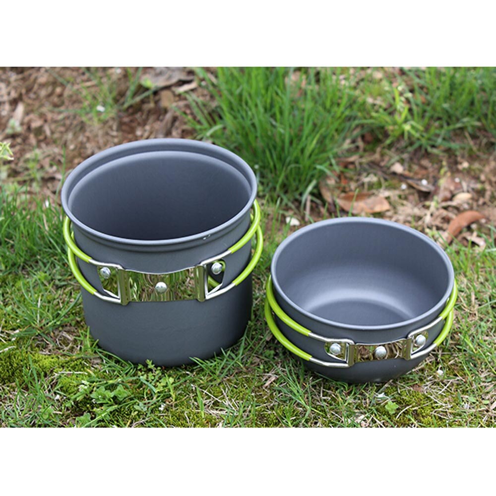 Pot Kom Draagbare Outdoor Camping Wandelen Koken Set Kookgerei Draagbare Outdoor Camp Tool Picknick Wandelen Gebruiksvoorwerpen