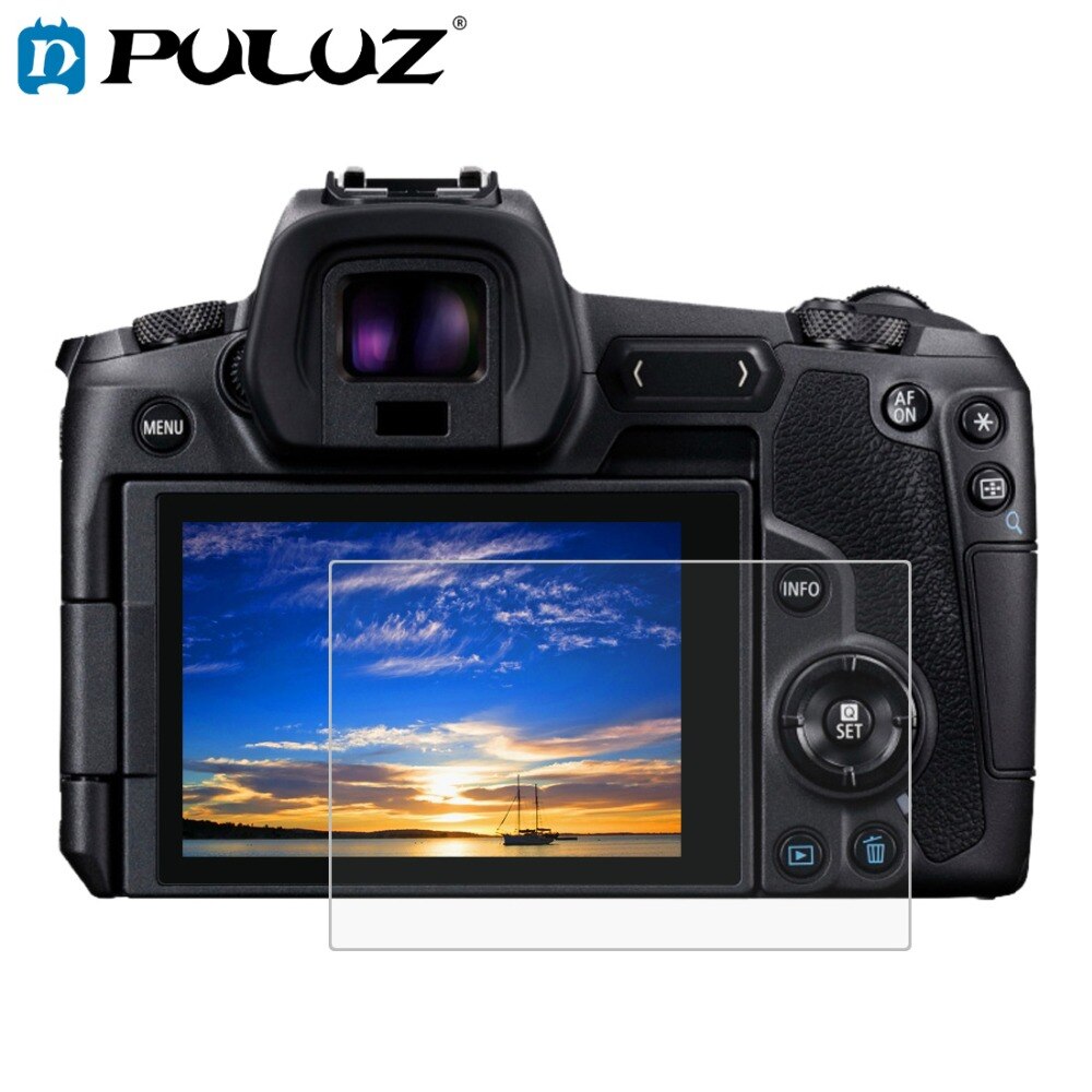 Puluz 2.5D Gebogen Rand 9H Oppervlak Camera Hardheid Gehard Glas Film Screen Protector Voor Canon Eos R/Eos r5/Eos R6