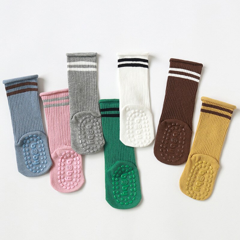 Warmom New Fashion Baby Socks Knee High Boy Girl Infant Toddler Cotton calzini lunghi antiscivolo simpatici calzini antiscivolo per neonate