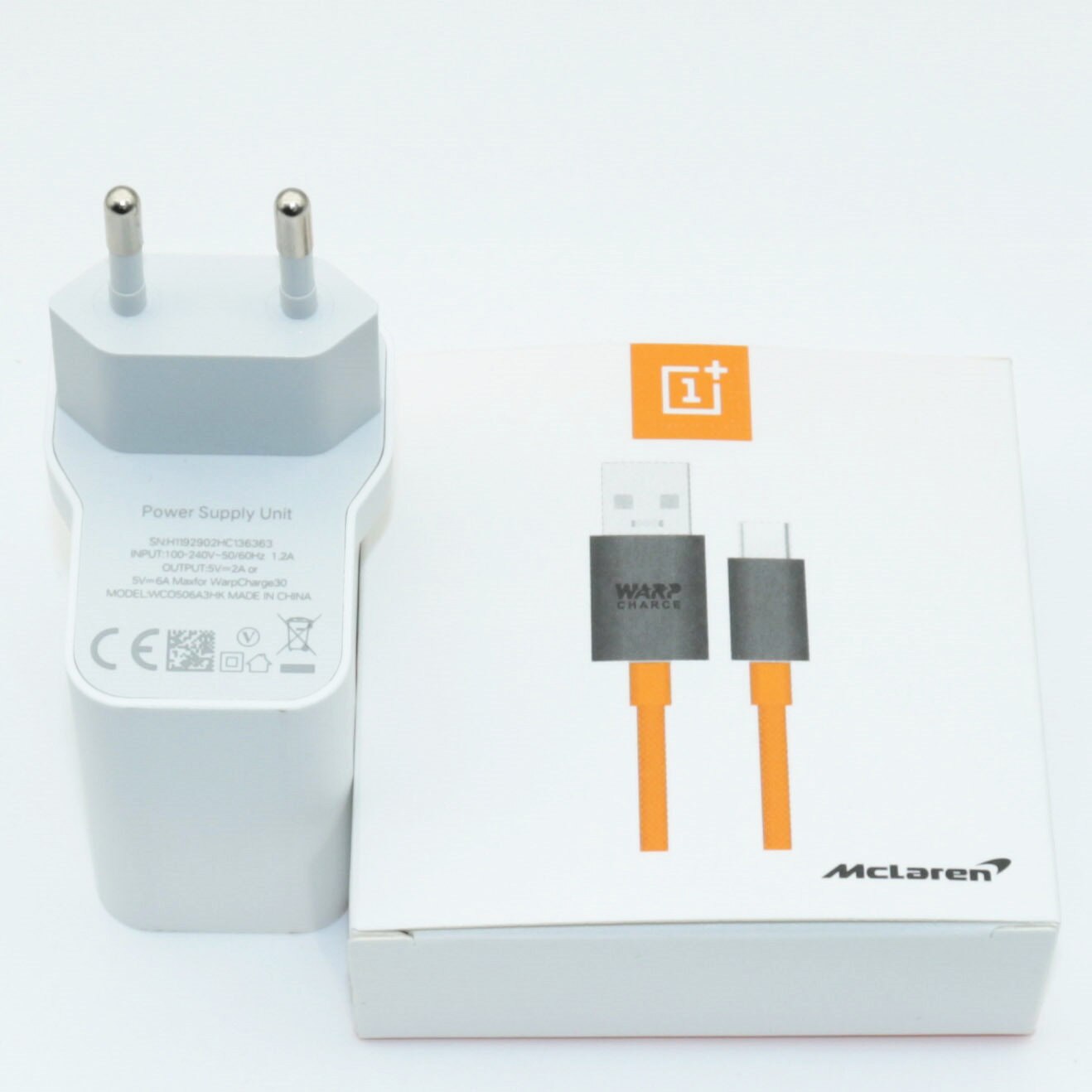 Original oneplus 7 t pro carregador 30w adaptador de alimentação um mais 7 pro ue/eua warp carga 5 v/6a 30 carregador 6a usb tipo c cabo: EU orange Cable Box