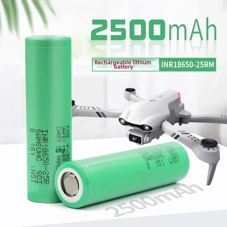 Nueva batería de litio 18650, batería de litio de 2500mAh, herramienta eléctrica, ninguna batería recargable para ventilador pequeño de máquina humana