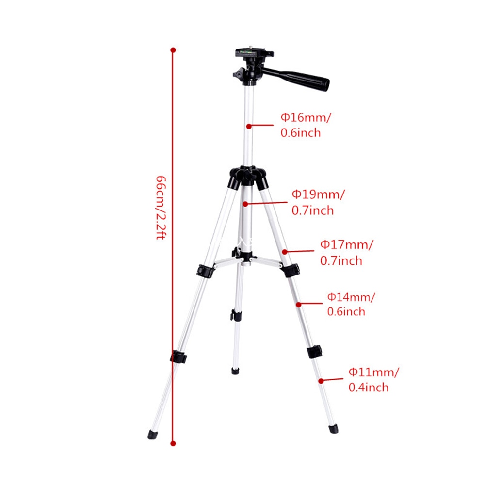 Aluminum Telescopic Camera Tripod Stand Holder For Digital Camera Camcorder Tripod For iPhone Samsung Smart Phone