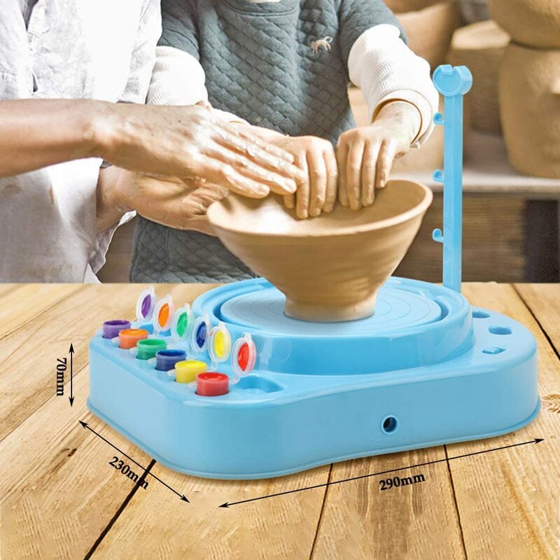 Clay Pottery Wheel Craft Kit Ceramic Machine Without Clay for Kids and Beginners