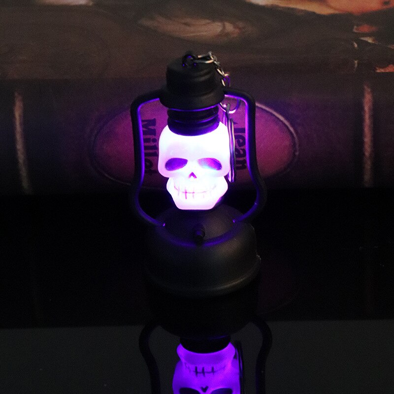 Halloween pumpa skelett huvud lykta häxa ljus bar ktv köpcentrum scen arrangemang skrivbordsdekoration rekvisita 8 x 4cm