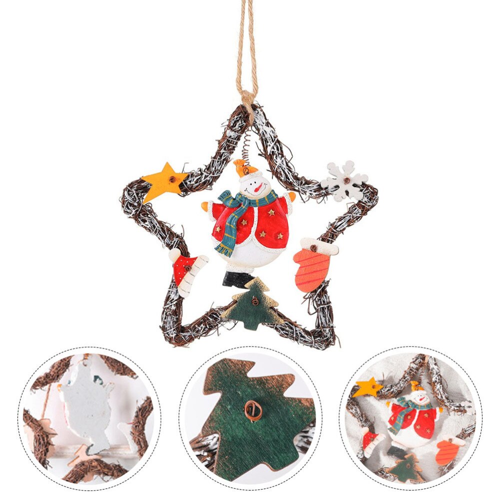 1Pc Decoratieve Guirlande Deur Opknoping Hanger Kerst Accessoires Voor Party Kerst Thuis