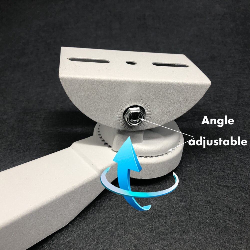 OwlCat CCTV Camera Cylindrical Pole Hoop Bracket Right angle Outer Wall Corner Bracket Mounting Support Stands Holder Aluminum