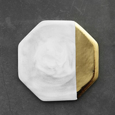 nordisch entwickelt marmoriert keramik wein untersetzer Europäischen gestaltet goldene isolierung Pads wohnaccessoires: E