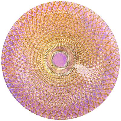 Assiette en verre coloré belle plaque de cuisson de dîner de placage à rayures de luxe assiette à salade en verre plat à gâteau vaisselle ronde assiettes alimentaires: 2
