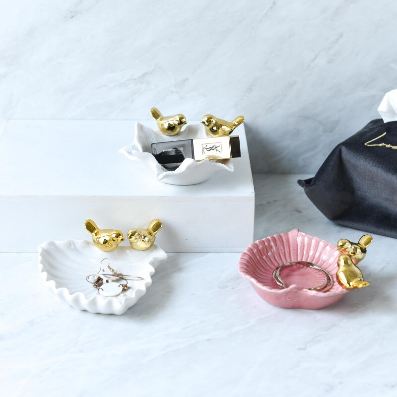 Nordic Keramische Sieraden Lade Decoratieve Schotel Voedsel Plaat Ketting Opslag Trays Ringen Armbanden Houder Creatieve Decoratie