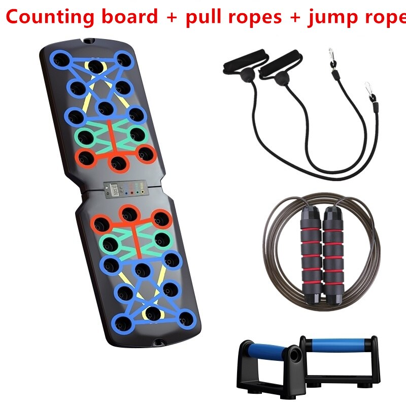Multi-function Counting Push Up Rack Board Sports Workout Fitness Stand Abdominal Muscle Training Gym Equipment Exercise Machine: Counting jumpullrope