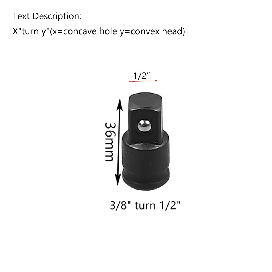 1pcs 1/2 3/4 3/8 inch Air Impact Universal Pneumatic Adaptor Converter Socket Adapter Joints Ratchet Electric Impact Wrench: Blue