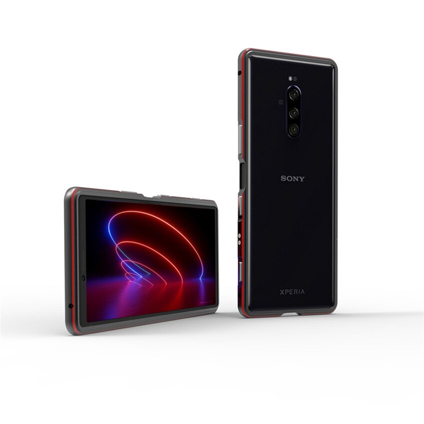 Ultra slank metalramme cover til sony xperia 10 ii etui hårdt aluminium kofanger cover til sony xpreia 1/x1 ii/10 ii