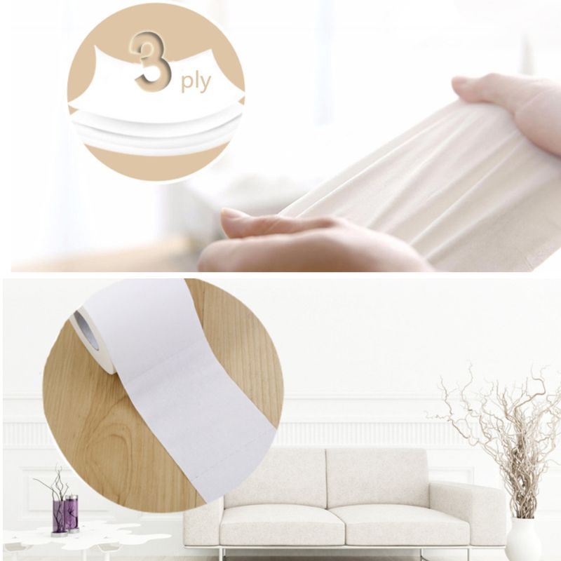 10x10cm Three Layer Toilet Tissue Home Bath Toilet Roll Paper Soft Toilet Paper Skin-friendly Paper Towels