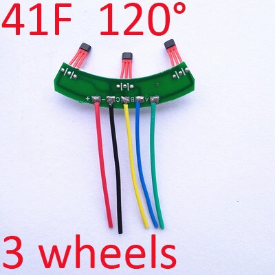 2 pces brushless dc motor hall sensor,3144/41f/43f/413 hall elemets com placa e cabo para 2-rodas/3-wheels veículos elétricos: 41F 120 3wheel