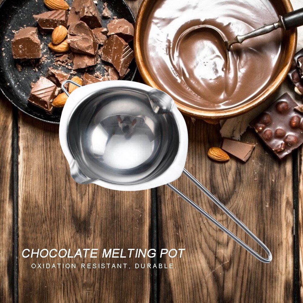 Stainless Steel Chocolate Melting Pot Kitchen Milk Bowl Butter Candy