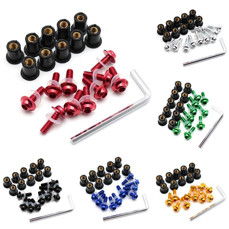 5mm Motorcycle Screw Windscreen Windshield Bolts Nut FOR YAMAHA TIGER 1050 SpoRt 1200 EXPLORER 800 XC XCX XR XRX