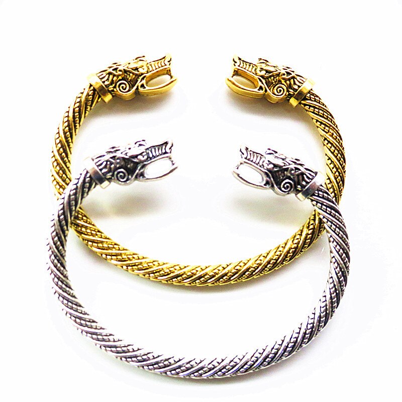 Stainless Steel Dragon Bracelet Jewelry Accessories Viking Bracelet Men Wristband Cuff Bracelets for Women Bangles