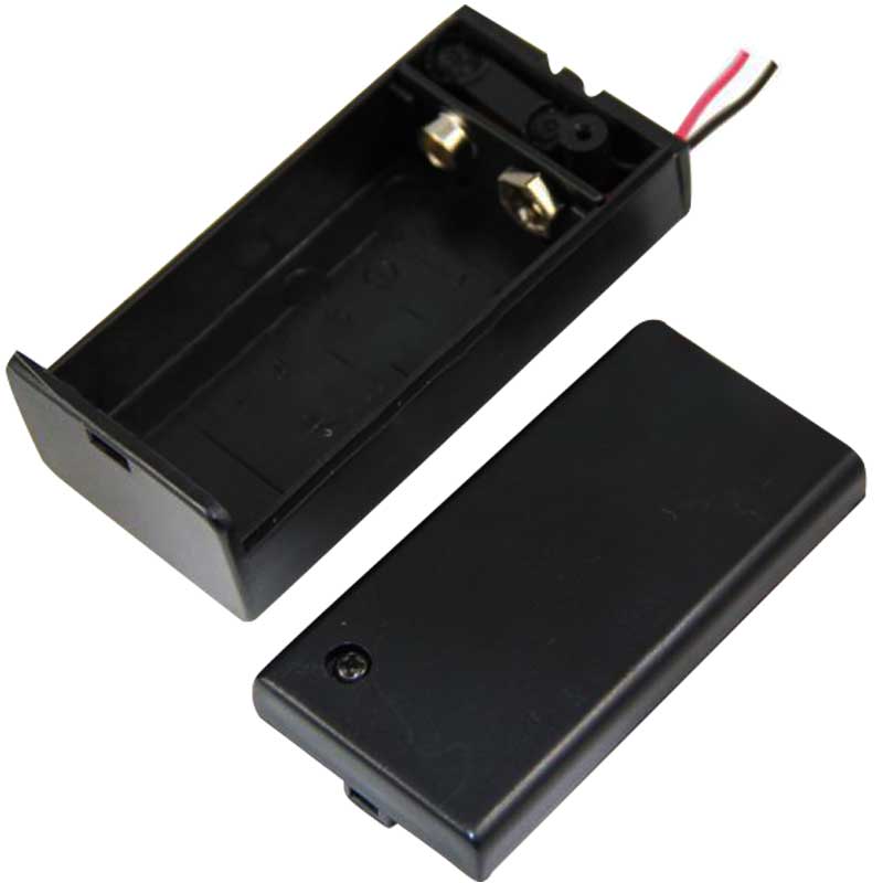 9 VOLT BATTERY BOX WITH LID (IC-233D)