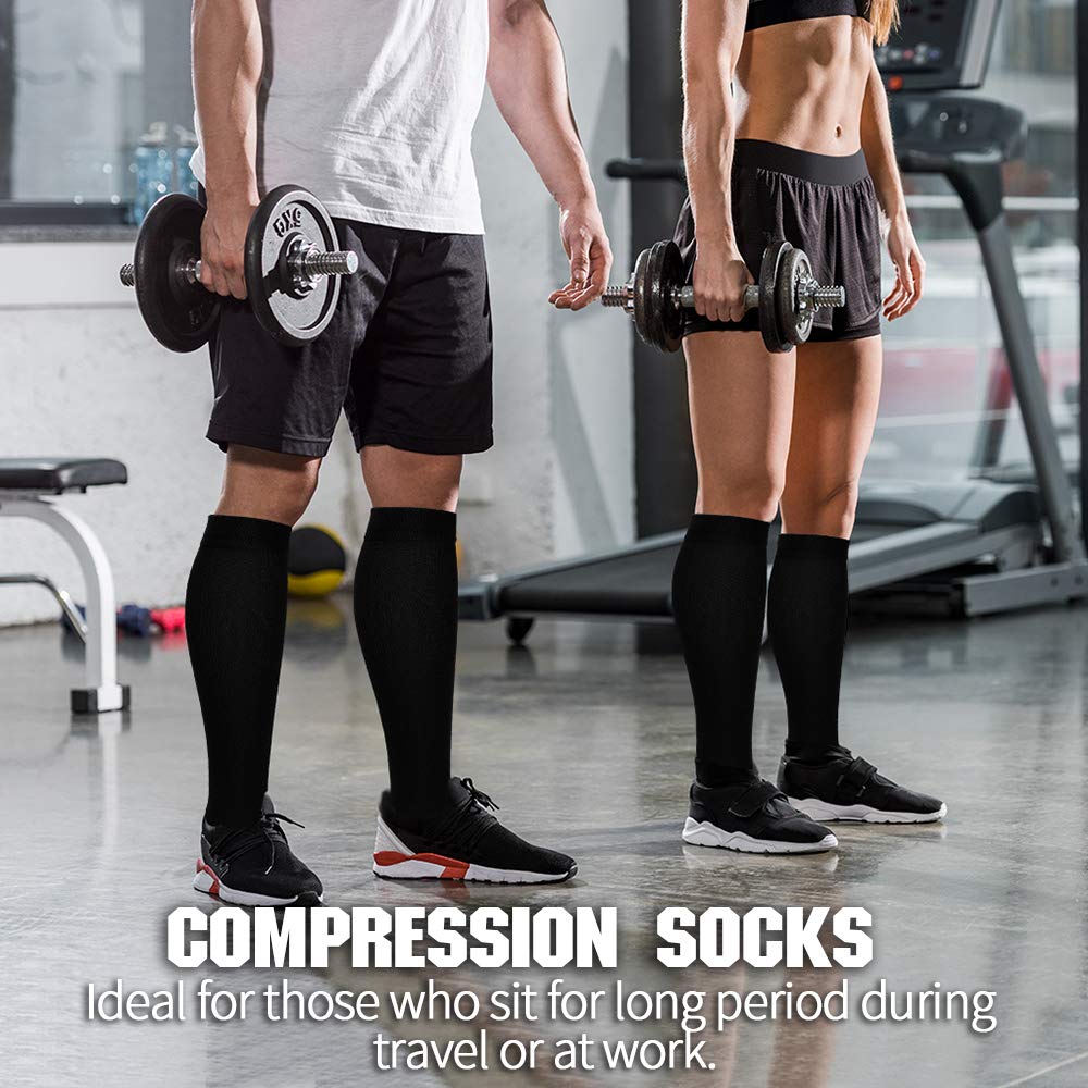 Calcetines de compresión Brothock, medias médicas de nailon para lactancia, calcetines deportivos transpirables para adultos de secado rápido para ciclismo al aire libre