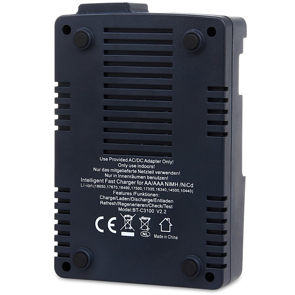 Opus BT-C3100 Ladegerät V2.2 Clever 4 Schlüssel Digitale Intelligente Ladegerät LCD Bildschirm Li-Ion NiCd NiMh Batterie Ladegerät uns EU Stecker