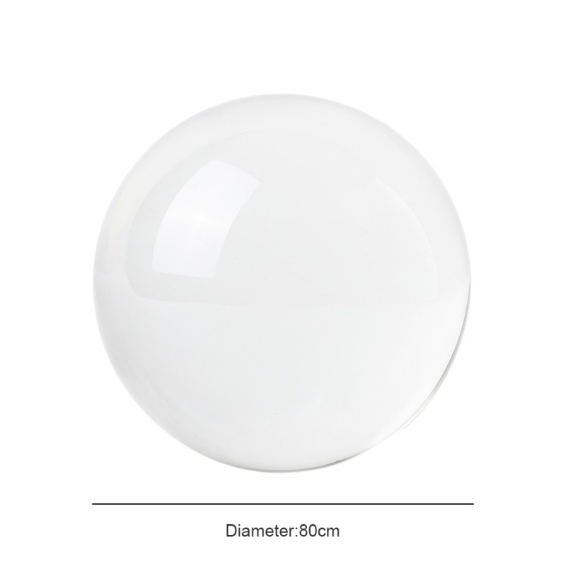 Boule de cristal, sphères réfléchissantes en verre optique K9 boule de cristal sphère décor boule de photographie, boule de jonglage de Contact clair: 80mm