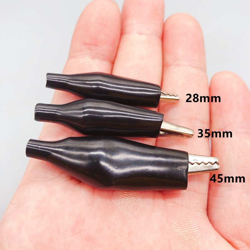 10pcs crocodile clip electronic DIY electric clip double-headed clip test clip power wire connection line accessory jumper