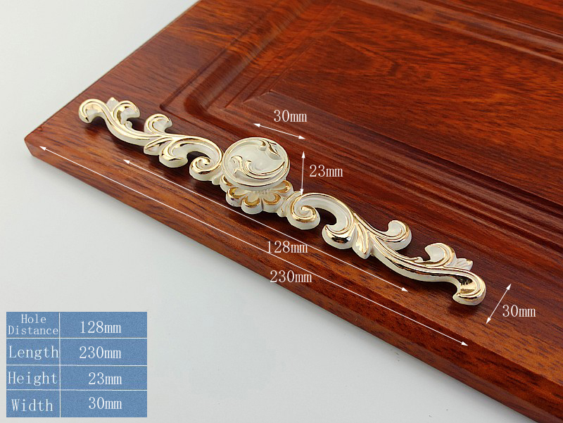 European Style Handles For Furniture Kitchen Cabinets Door Drawer Table Knobs Wardrobe Cupboard Desk Bronze Handle Dresser Pulls: BRONZE