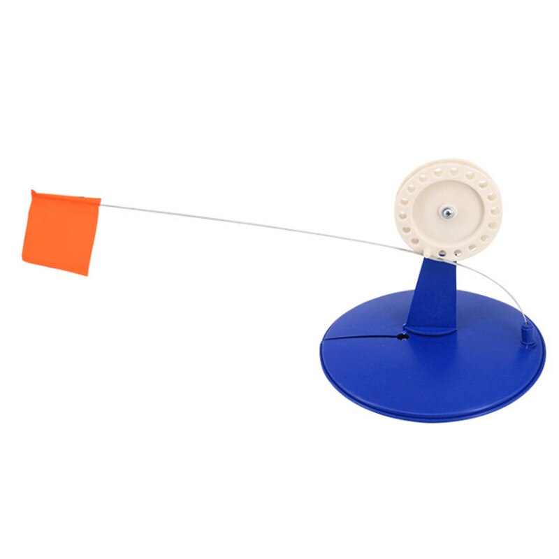 Winter Outdoor Ice Fishing Plate Warning Rod Tip-Ups Pole With Alarm Flag ABS