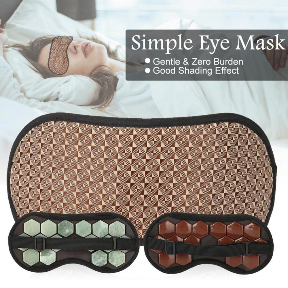 Masque pour les yeux à la Tourmaline germanium, jade, thérapie magnétique, santé, ombrage, masque pour le sommeil