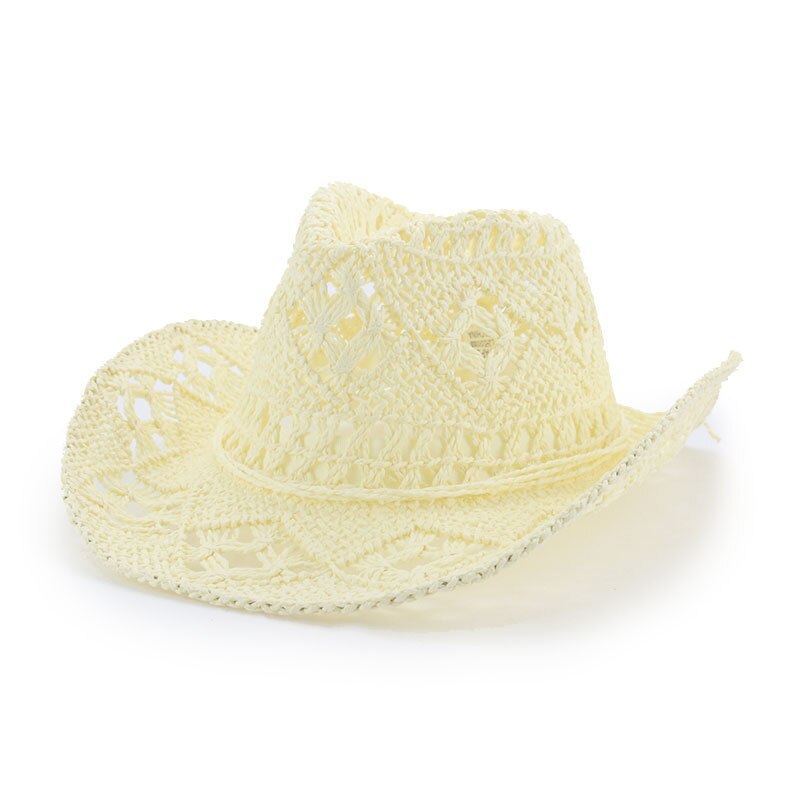 Chapeaux de soleil à large bord pour hommes et femmes, cowboy occidental, panama, chapeaux à ceinture, vintage, hip hop, street, kaki, chameau, été: 6