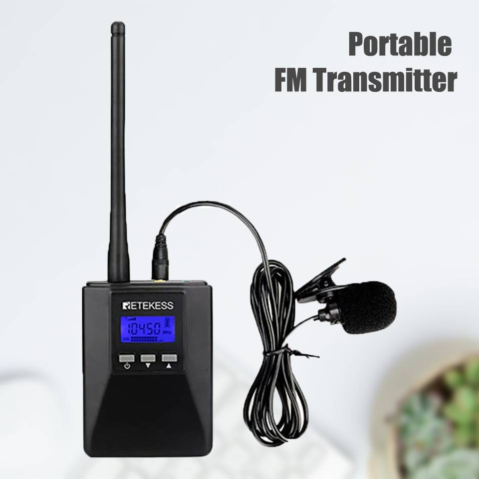 Retekess TR506 FM Transmitter Portable For Tour Guiding Church Translation Meeting Training Guide System