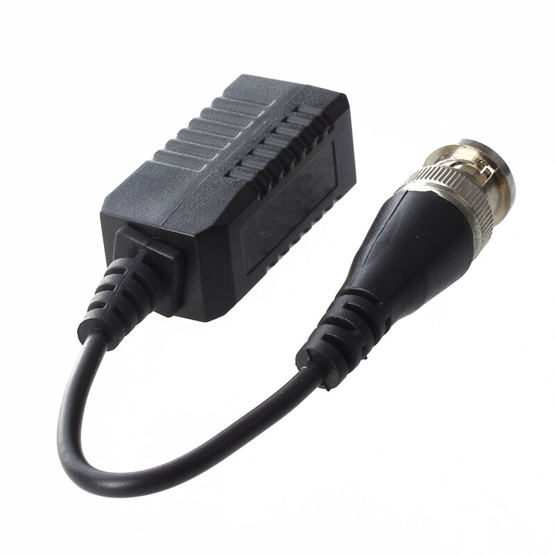 2 stk video balun bnc katt 5 passiv avsender til ledning og 1 stk hdmi 2av til rca video og o konverteringsadapter