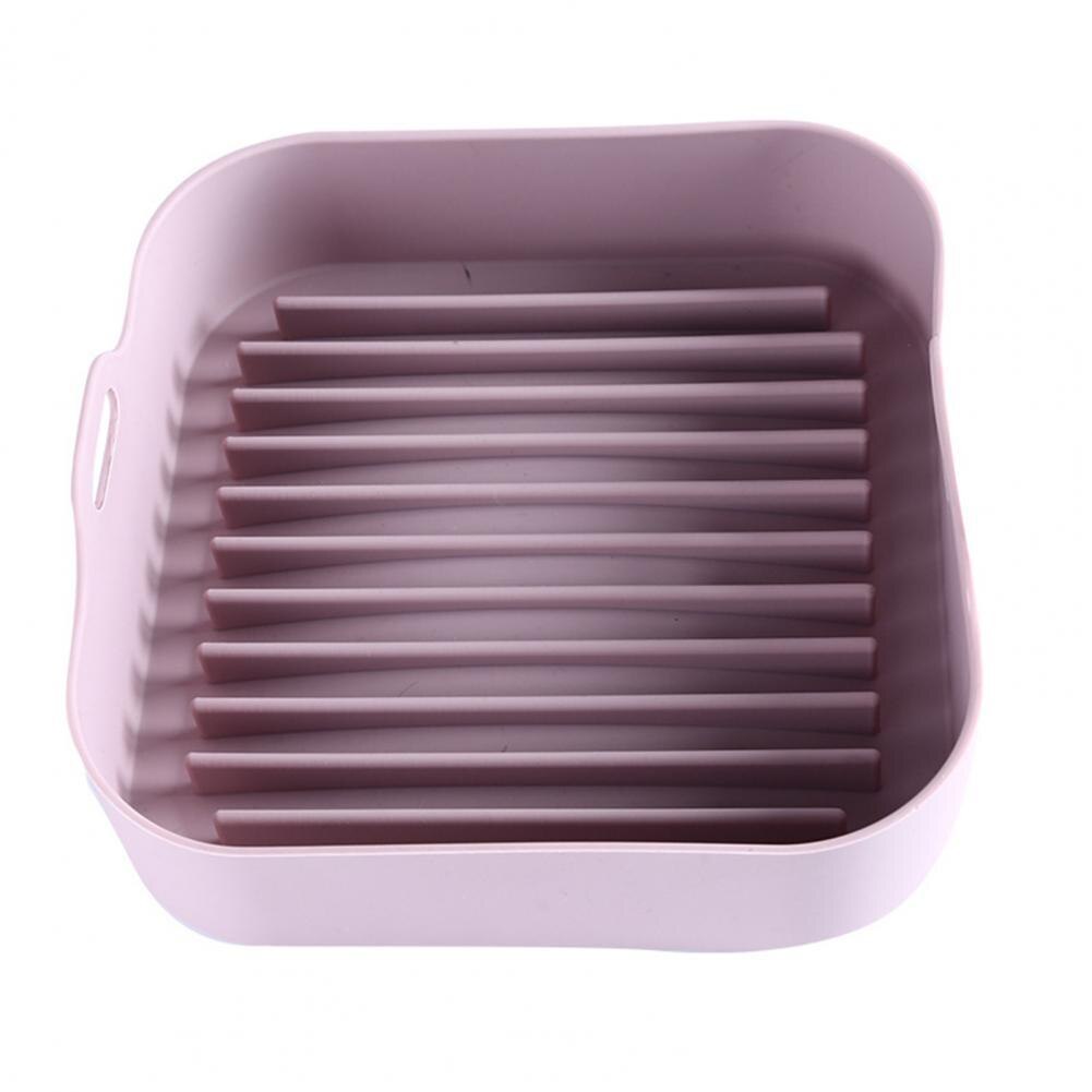 Silicone Multifunctional Multifunctional Baking Dish Oven Accessories for Home AirFryer Basket Baking Mold: Pink