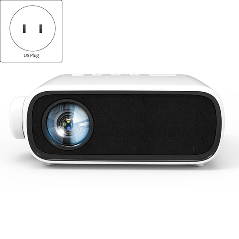 Full-Mini Draagbare Projector Fhd 1080P Kleur Led 3D Spelen Met Ingebouwde Luidsprekers Voor Home Audiovisuele