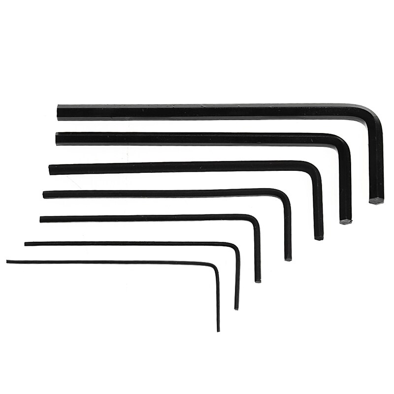 Jeu de 7 clés Allen Mini hexagonales, 0.7mm-3mm, Kit d'outils pour tournevis Q84D