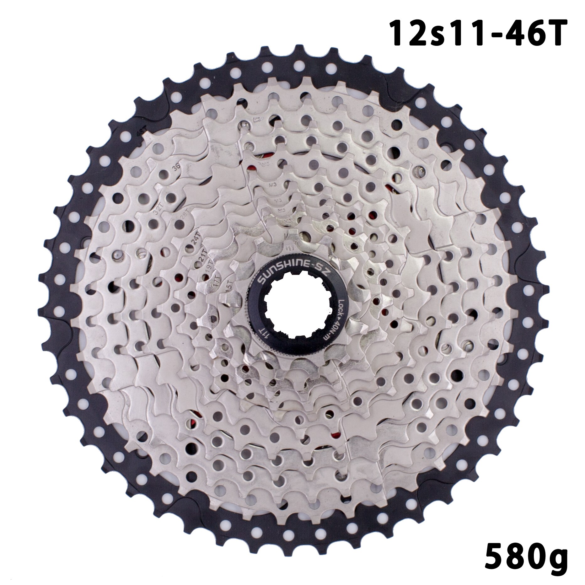 Sunshine 10S 11S 12S Speed Cassette Fiets Vliegwiel Moutain Bike Mtb Casset Xd V: 12s 11-46T