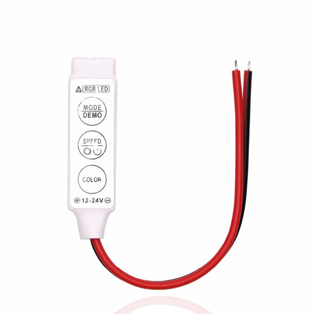 Accesorios de cinta de luz de tira de LED SMD 5050 3528 2835 RGB 12V 24key/44 key RGB IR RF Control remoto para tira LED RGB: 3key mini RGB