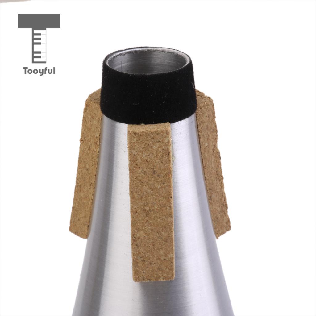 Magideal Aluminium Trompet Straight Mute Voor Akoestische Praktijk Trompet Sourdine Professionele Instrument Accessoire Zilver