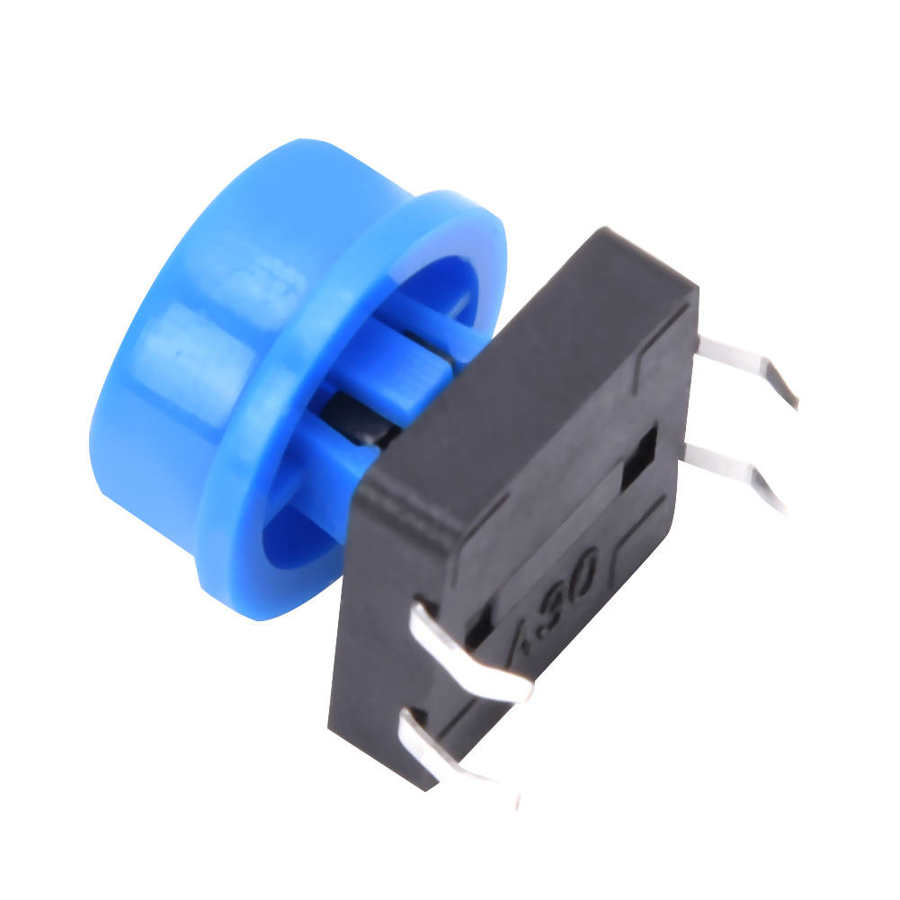 60 Pairs 4 Pin Blue Tactile Push Button Switch Micro Switch for Electronics