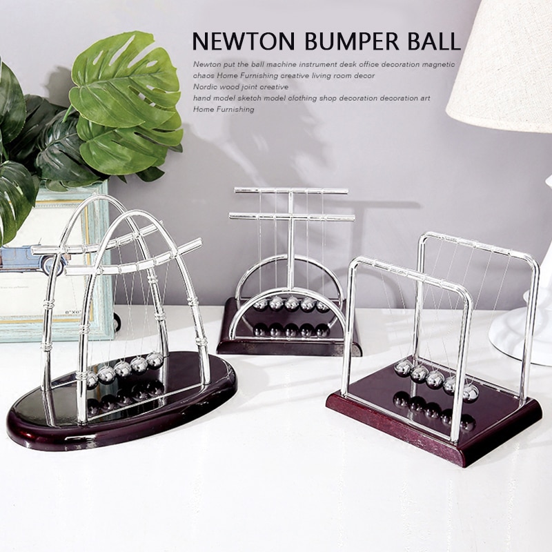 Bolas de péndulo de Newton para decoración de mesa de escritorio, bolas de péndulo de ciencias físicas, 1 Uds.