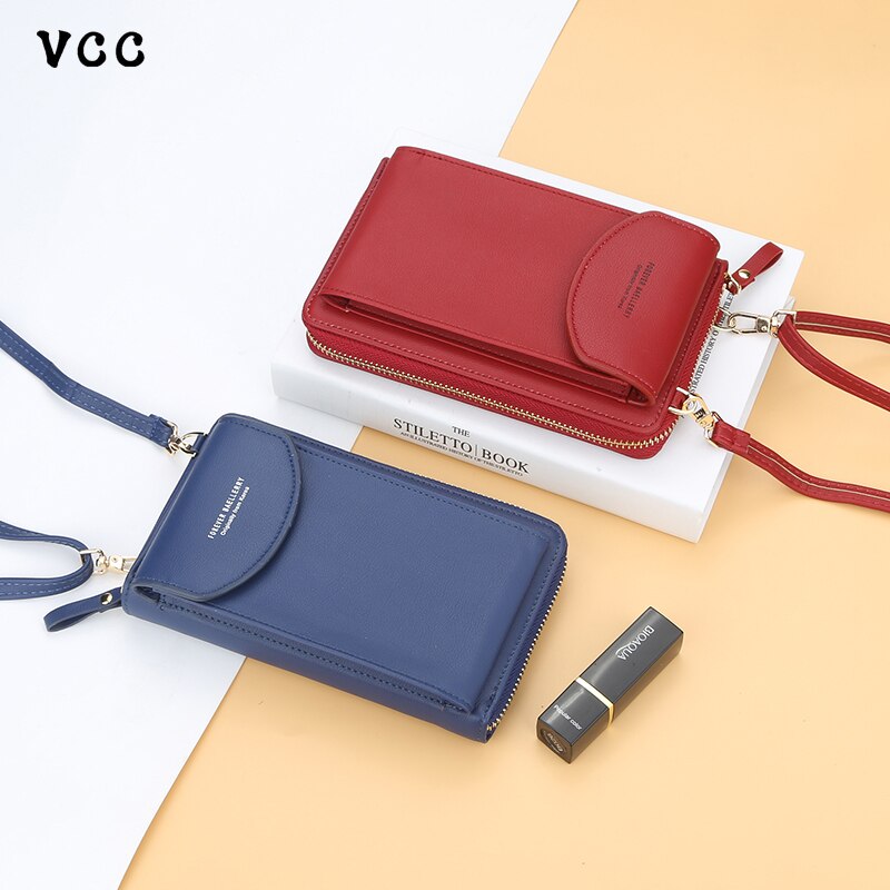 Vrouwen Portemonnee Beroemde Mobiele Telefoon Tassen Grote Kaarthouders Handtas Purse Clutch Messenger Schouder Lange Bandjes